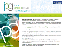 Tablet Screenshot of impactpromogroup.com